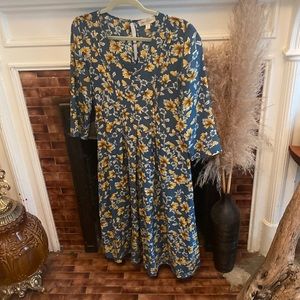 Amour Vert silk midi dress